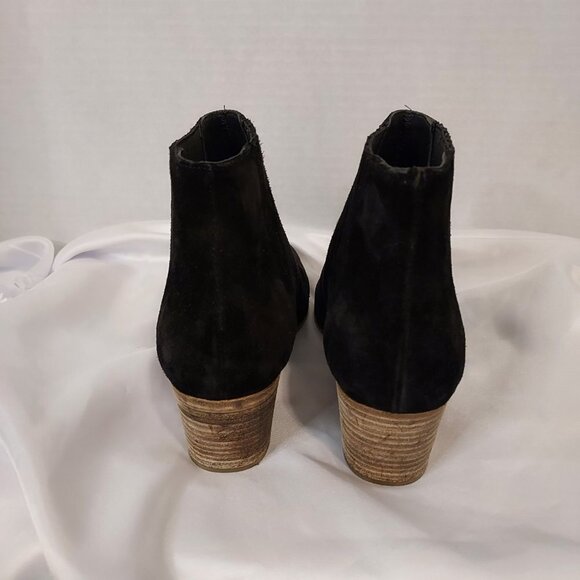 Vince Haider Black Suede Ankle Booties - Picture 8 of 8